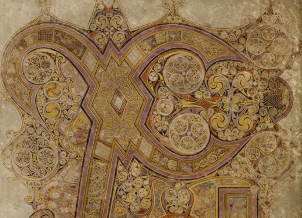 part page, book of kells folio 34r, the chi rho page