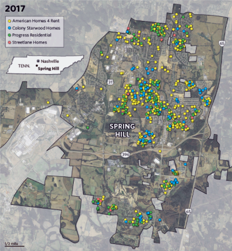 american, colony, starwood & streetlane homes for rent in spring hill, tn