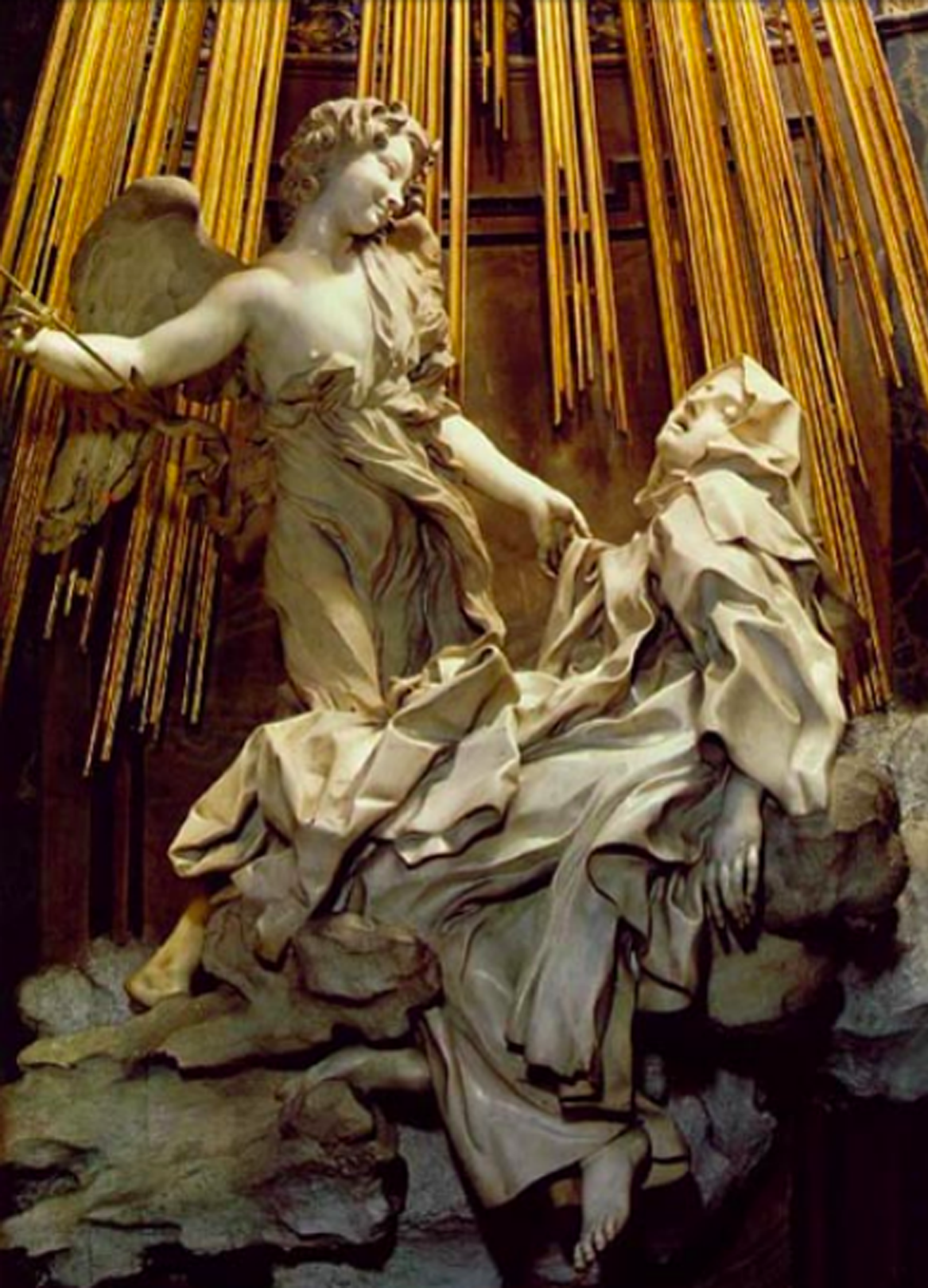 Bernini's sculpture of st. teresa of aavila in ecstasy